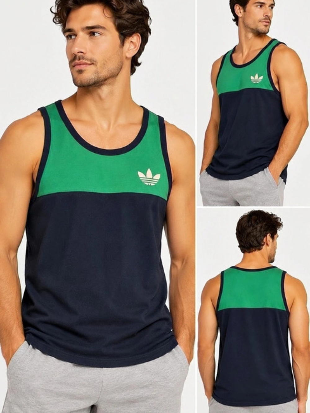adidas Men's Color Block Tank Top Size XL Like New